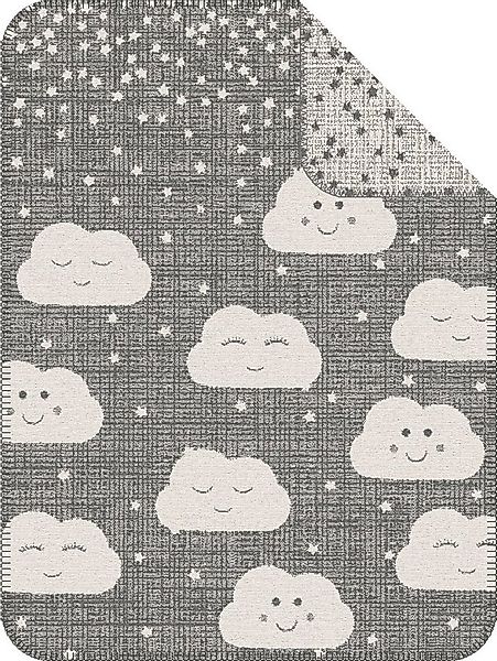 Kinderdecke Clouds, s.Oliver, mit Wolken und Sternen, Kuscheldecke günstig online kaufen