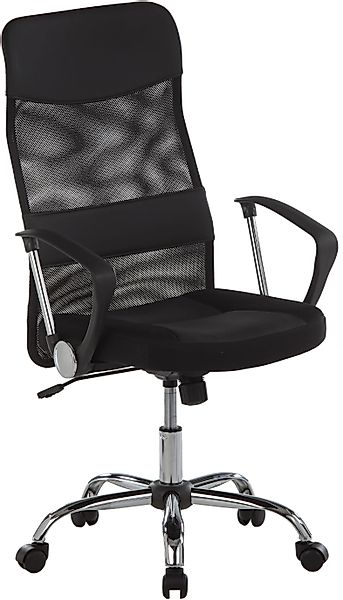 Duo Collection Bürostuhl "Regensburg", Kunstleder-Netzstoff, mit verchromte günstig online kaufen