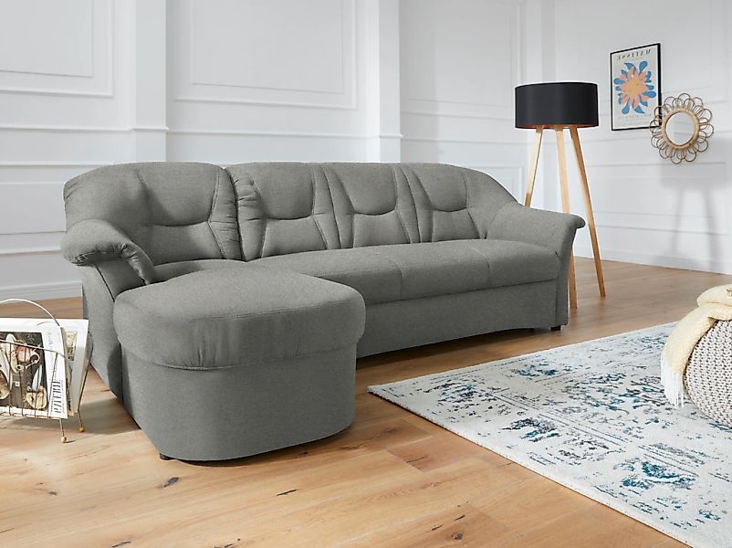 DOMO collection Ecksofa "Sarafina zeitlos und komfortabel, optional mit Fed günstig online kaufen