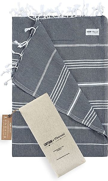 CAPTAIN and Mermaid Strandtuch Captain&Mermaid® Premium XXL Strandtuch 100% günstig online kaufen