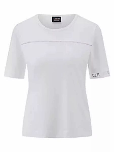T-Shirt Rundhals-Ausschnitt Canyon weiss günstig online kaufen