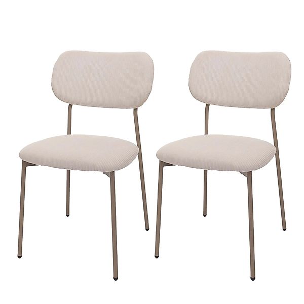MCW Esszimmerstuhl O26 2er-Set Beige günstig online kaufen
