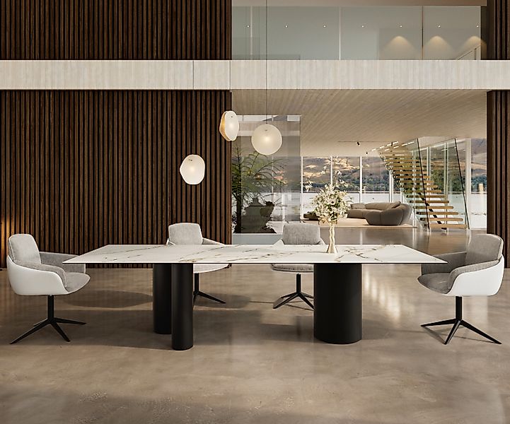 DELIFE Esstisch Edge, Keramik Calacatta Luxe günstig online kaufen