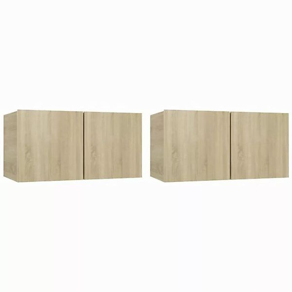 vidaXL TV-Schrank TV-Hängeschränke 2 Stk Sonoma Eiche 60x30x30 cm günstig online kaufen