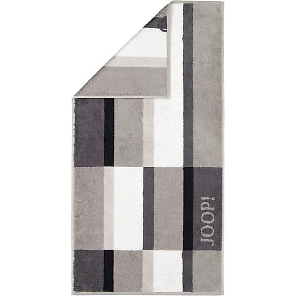JOOP Shades Checked 1688 - Farbe: platin - 77 - Handtuch 50x100 cm günstig online kaufen