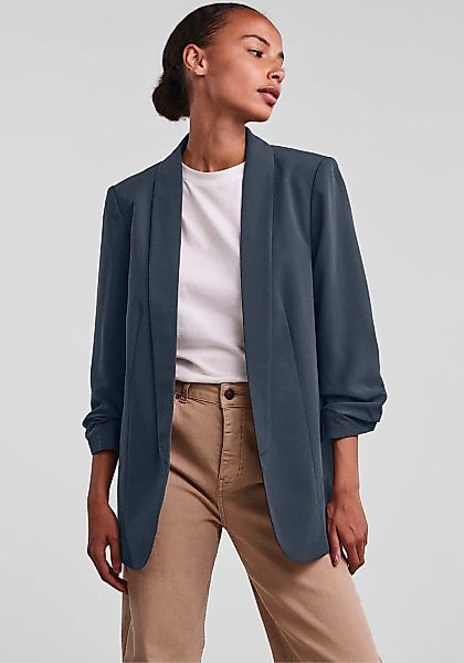 pieces Blusenblazer "PCBOSELLA 3/4 BLAZER NOOS", mit Faltendetail am Ärmel günstig online kaufen