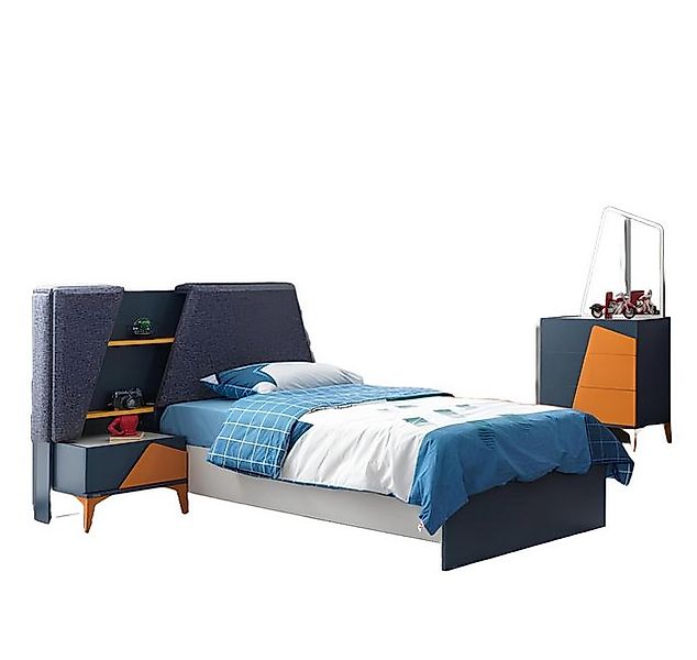Xlmoebel Bett Hochwertiges Möbel-Set für Jugendliche in Blau mit Bett, Nach günstig online kaufen