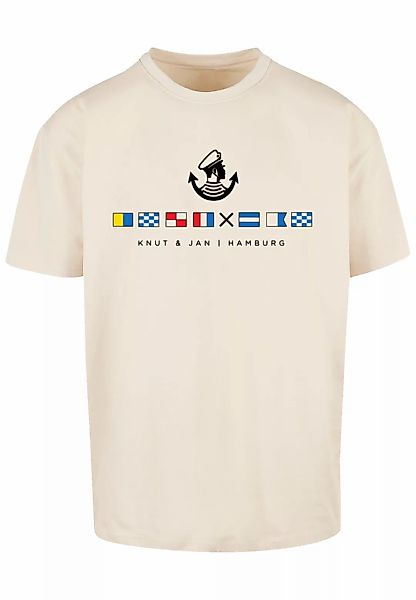 F4NT4STIC T-Shirt "Oversized T-Shirt Seglerfahnen Knut & Jan Hamburg", Prin günstig online kaufen