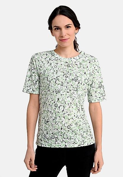 BICALLA T-Shirt Shirt mit Dot-Print in Grün/Weiß (1-tlg) günstig online kaufen