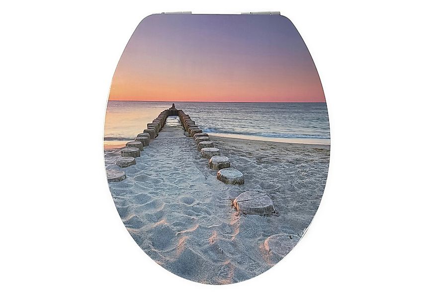 Sitzplatz WC-Sitz Holzkern WC-Sitz mit Absenkautomatik, Fast-Fix Schnellbef günstig online kaufen