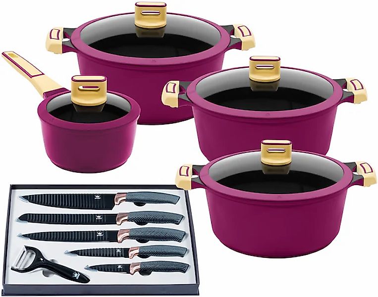 KING Topf-Set »GOURMET« Aluminiumguss Set, je 1 Kochtopf 18/20/24 cm, 1 Sti günstig online kaufen