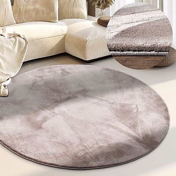 Villeroy & Boch Teppich »Leon«, rund, 15 mm Höhe, Langflor, Shaggy, einfarb günstig online kaufen