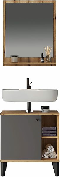 Home affaire Badmöbel-Set "OSLO, Bad im skandinavischen Design" Set, 1 Stk. günstig online kaufen