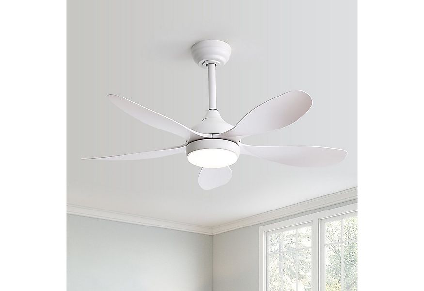 Sofucor Deckenventilator mit 18W LED-Licht, 5 ABS-Flügel, DC, 107 cm, Fernb günstig online kaufen