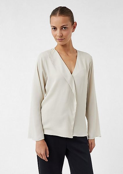 comma Langarmbluse Bluse Feminine Bluse mit raffinierten Details günstig online kaufen