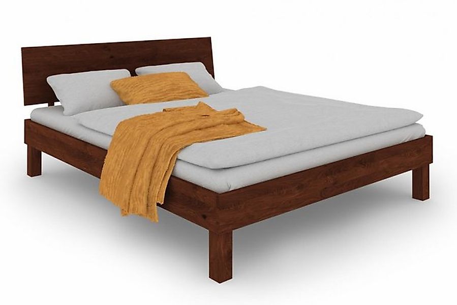 Natur24 Bett Zigo Bett 190 x 200 cm Wildeiche Choco günstig online kaufen