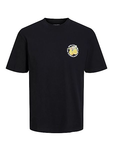 Jack & Jones Herren Rundhals T-Shirt JORFLORES BACK - Relaxed Fit günstig online kaufen