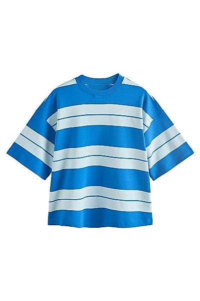 Next T-Shirt Kastiges Relaxed Fit T-Shirt mit halblangen Ärmeln (1-tlg) günstig online kaufen