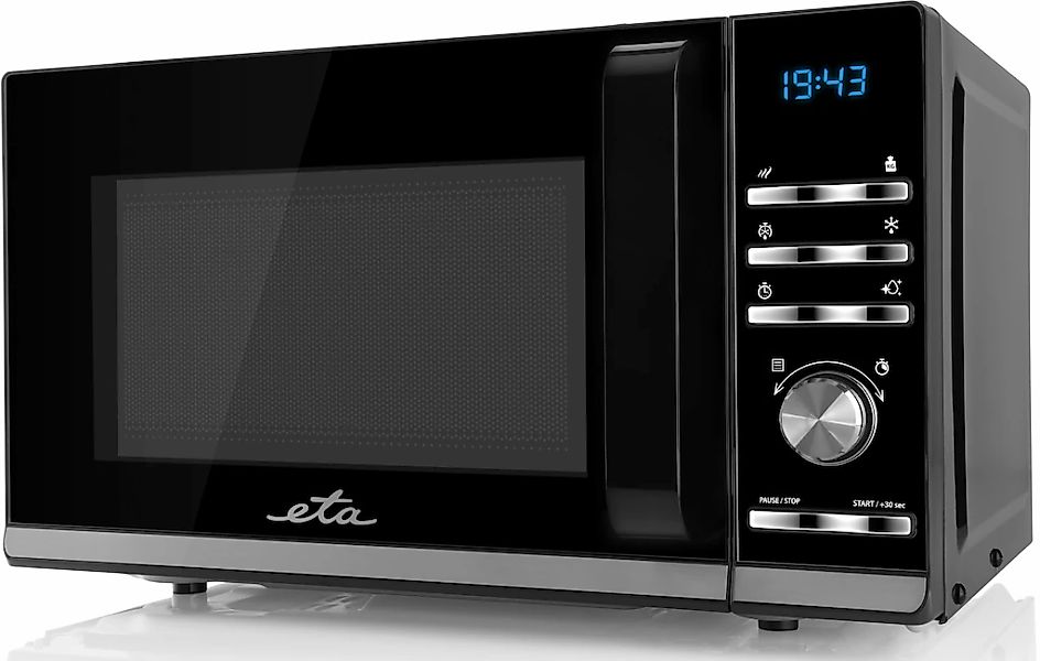 eta "Galeto ETA121090010" Mikrowelle 1200 schwarz mit 3 Auftaufunktionen un günstig online kaufen
