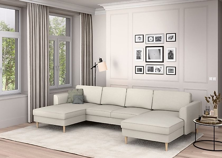 Home affaire Wohnlandschaft »Booster Couch wahlweise mit Schlaffunktion und günstig online kaufen