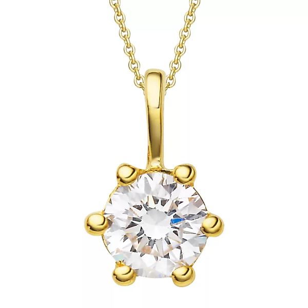 ONE ELEMENT Kettenanhänger "0.2 ct Diamant Brillant Anhänger aus 585 Gelbgo günstig online kaufen