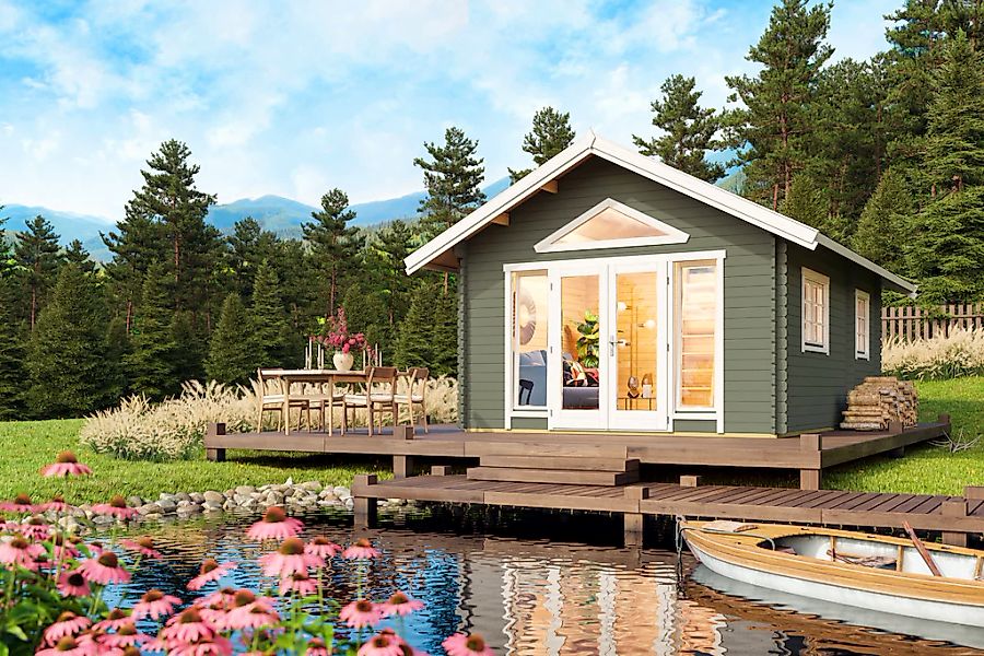 Nordic Holz Gartenhaus "CAROLINE 2.2" günstig online kaufen