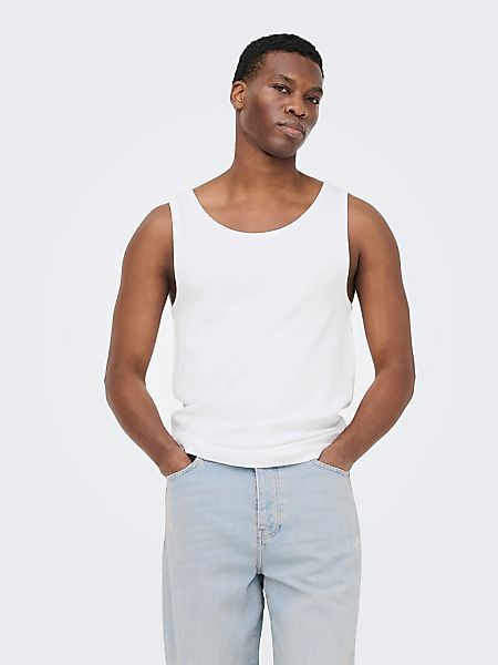 ONLY & SONS Rundhalsshirt "ONSTANNER REG SL TANK TOP NOOS" günstig online kaufen