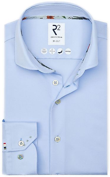 R2 Japanese Knitted Hemd Shortsleeve Hellblau - Größe M günstig online kaufen