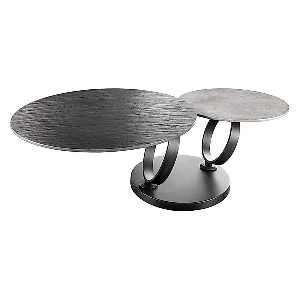 riess-ambiente Couchtisch DANCING RINGS schwarz/grau · günstig online kaufen