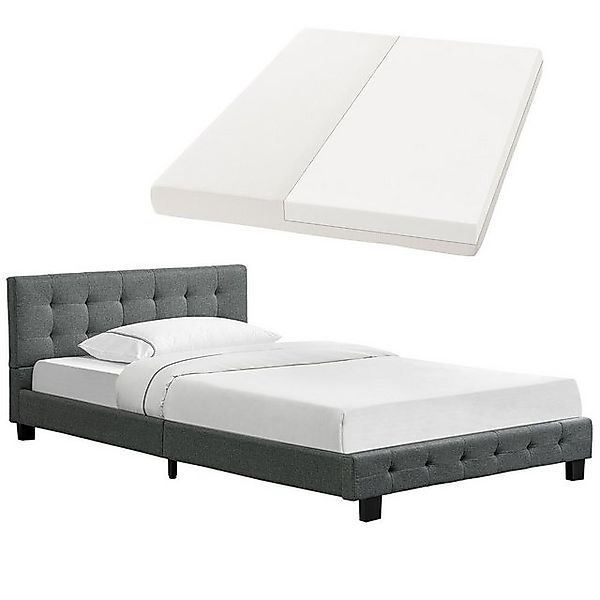 Juskys Polsterbett Manresa, 120x200 cm, weiche günstig online kaufen