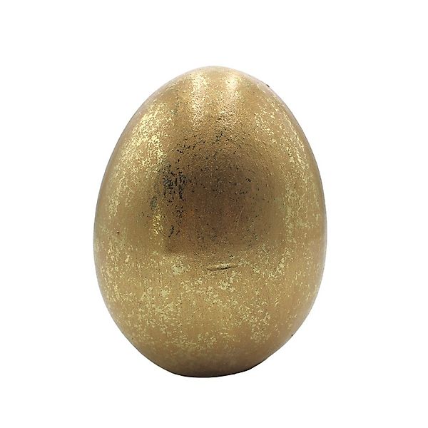Dekohelden24 Dekofigur Osterhasen, Osterei in Gold, günstig online kaufen
