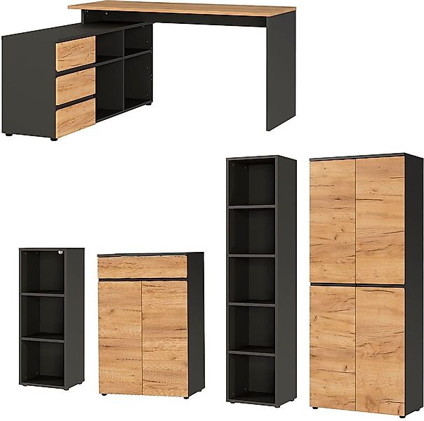 GERMANIA Büromöbel-Set Lissabon, inklusive Winkelschreibtisch, 2 Aktenschrä günstig online kaufen