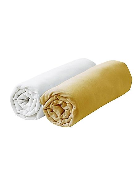 vertbaudet Spannbettlaken Baby Spannbettlaken, Jersey, 2er-Pack günstig online kaufen