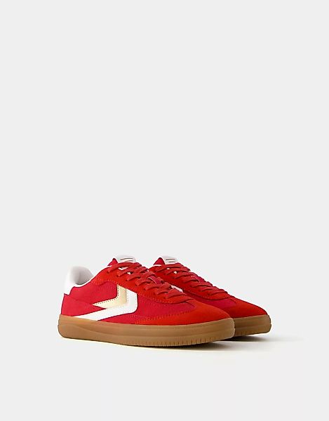 Bershka Retro-Sneaker Damen 38 Rot günstig online kaufen