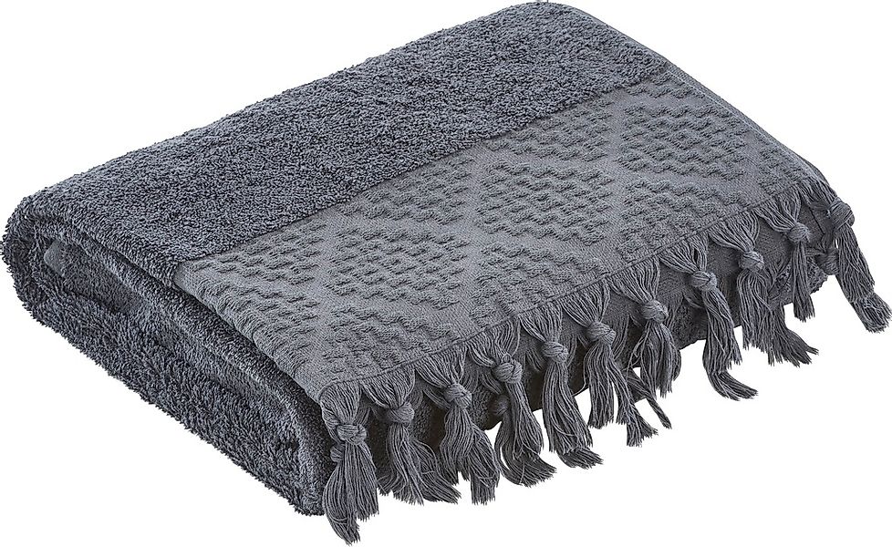 done. Duschtuch "Provence Bohéme" Uni Farben, Boho-Style, mit auffälliger B günstig online kaufen