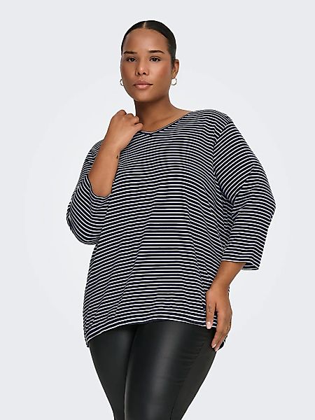 ONLY CARMAKOMA 3/4-Arm-Shirt "CARLINA 3/4 SLEEVE V-NECK BLOUSE JRS" günstig online kaufen