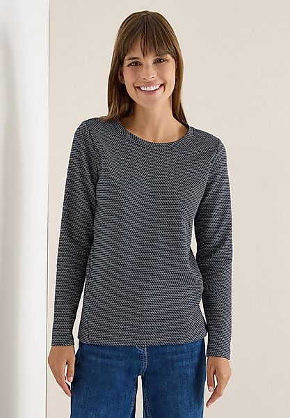 CECIL Langarmshirt Jacquard günstig online kaufen