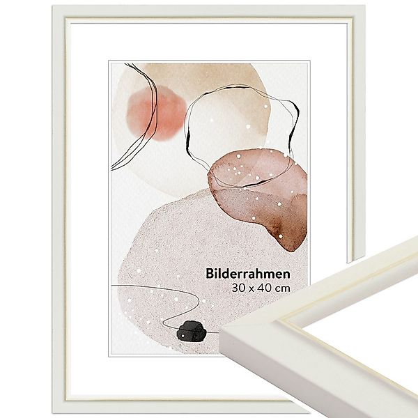 WANDStyle Bilderrahmen H340, Weiß, aus Massivholz günstig online kaufen