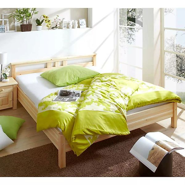 Vollholzbett aus Kiefer Massivholz 140x200 cm günstig online kaufen