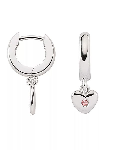 Adelia´s Paar Ohrhänger "925 Silber Ohrringe Creolen Herz Ø 11,9 mm", mit Z günstig online kaufen