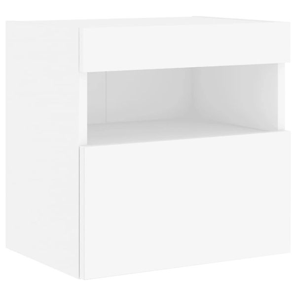 vidaXL TV-Wandschrank mit LED-Leuchten Weiß 40x30x40 cm 837169 günstig online kaufen