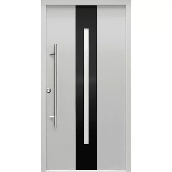 Splendoor Haustür ThermoSpace Prime Dublin Grau 210 cm x 100 cm Anschlag L günstig online kaufen