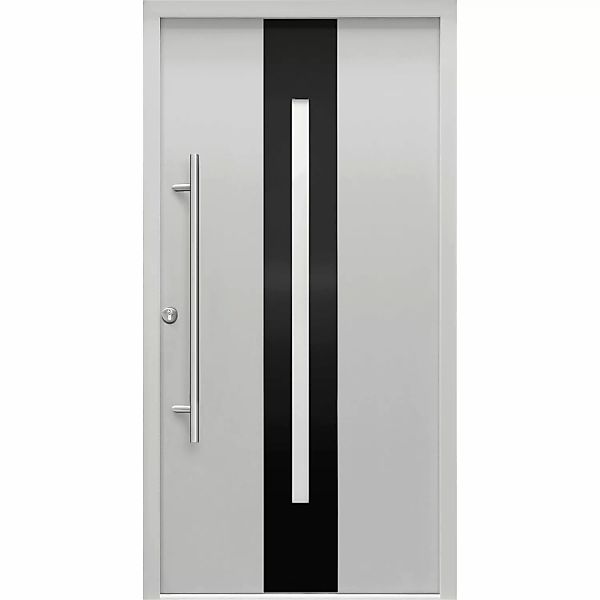 Splendoor Haustür ThermoSpace Prime Dublin Grau 210 cm x 100 cm Anschlag L günstig online kaufen