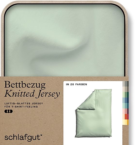 Schlafgut Bettbezug "Knitted Jersey uni, aus Bio-Baumwolle mit Elasthan, Re günstig online kaufen