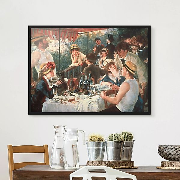 Bild mit Rahmen Kunstdruck - Querformat Auguste Renoir - Das Frühstück der günstig online kaufen