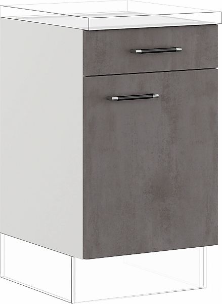 IMPULS KÜCHEN Unterschrank ""Prag und Valencia", Breite/Höhe: 50/72,3 cm" v günstig online kaufen