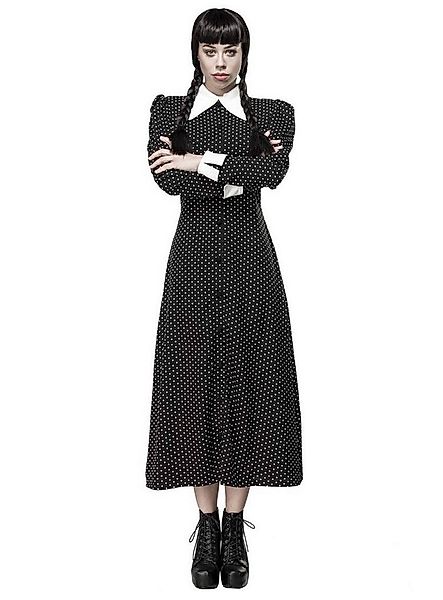 Metamorph Kostüm Wednesday Kleid, Hochwertig verarbeitetes, gepunktetes Kle günstig online kaufen