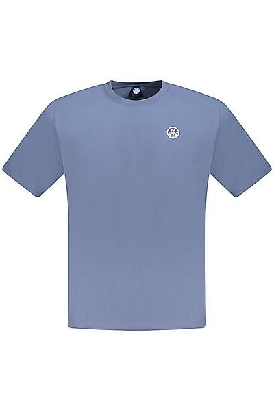 North Sails T-Shirt Stylisches Herren T-Shirt Blau mit Applikation und günstig online kaufen