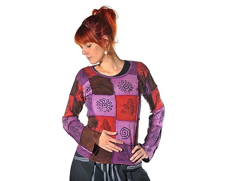 SIMANDRA Rundhalspullover Asha Sweatshirt (1-tlg) Patchwork günstig online kaufen