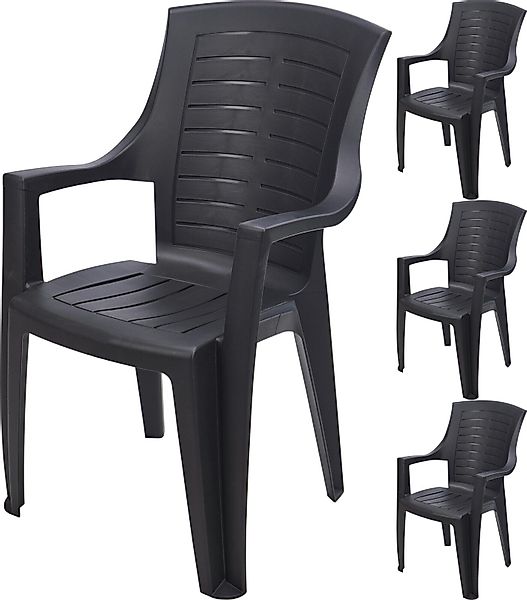 Progarden Stapelstuhl Gartenstuhl Balkonstuhl Bistrostuhl Campingstuhl günstig online kaufen